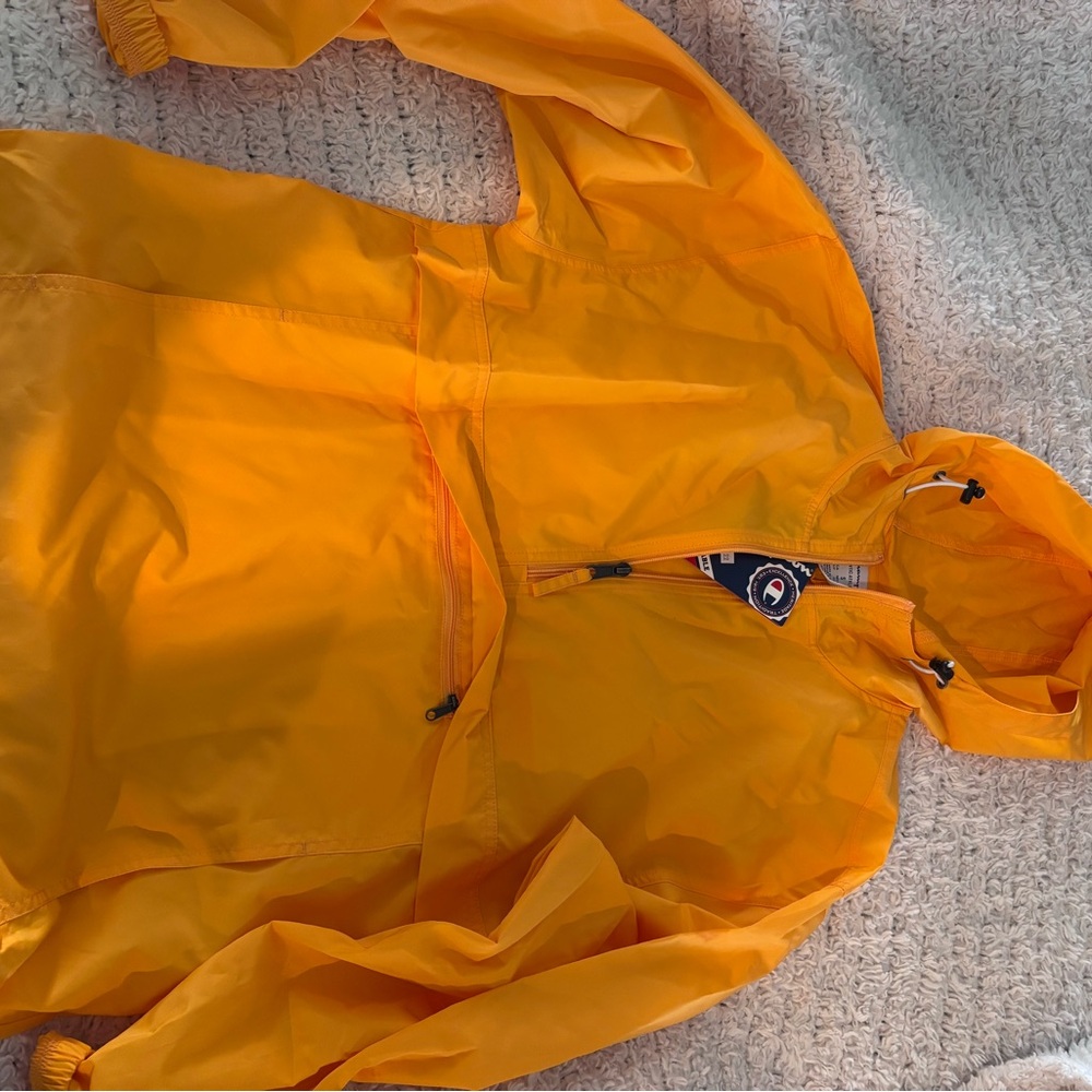 Bright Orange Hooded Jacket